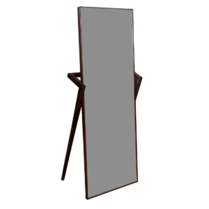 Lean Wall Mirror with Wooden Frame