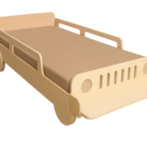 Wooden Cart Bed Single