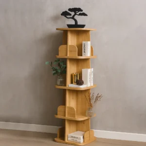Pivot Wooden Shelf Console