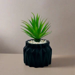 Matt Black Tri texture Pots Planter