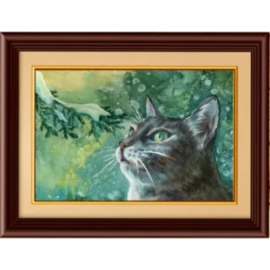 Beautiful Cat Painting
