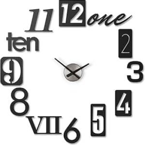 WOODEN CLOCK 12 INCHES NEEDLES