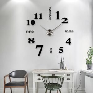 WOODEN CLOCK 12 INCHES NEEDLES