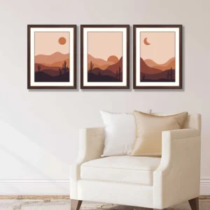 Contemporary-boho-sun-moon-mountains-and-cactus-minimalist-wall-decor