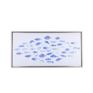 Dense Shoal of Flag Fish Wall Frame