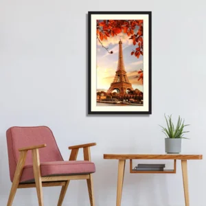 Eiffel Tower Autumn Sunset