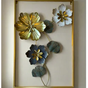 Metal Flower Frame Wall Art