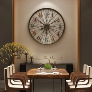 Wheel Shaped Wall Clock