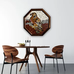 Golden Eagle Stoned Frame (24" inches)