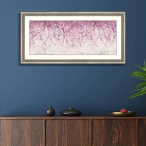 Sakura branches painted