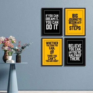 Set of 4 Motivational Quotes 01