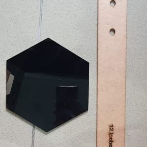 6x Acrylic Hexagon (Black)