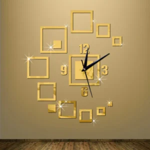 Gold acrylic clock,code:a6