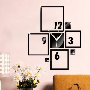 Acrylic decor clock:DM03-Black