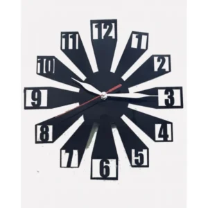 Black Acrylic Digit Wall Clock