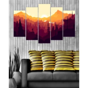 5 Pieces set Canvas Digitally Printed