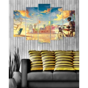 Printed 5 Pieces set Canvas Digitally