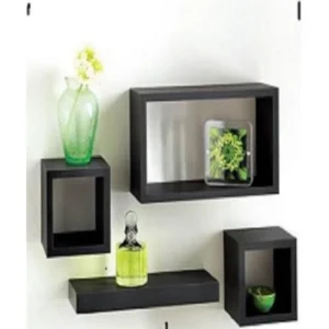4 Piece  Shelf & Cubes Set