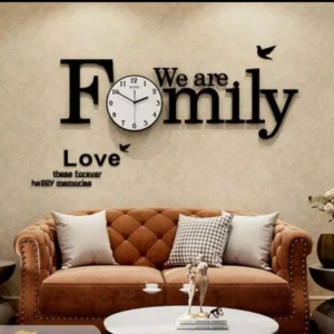 Family Clock with White Dial