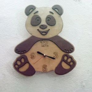 Cute Panda Shaped Wall Clock